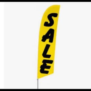SALE 12ft flag banner with sleeve